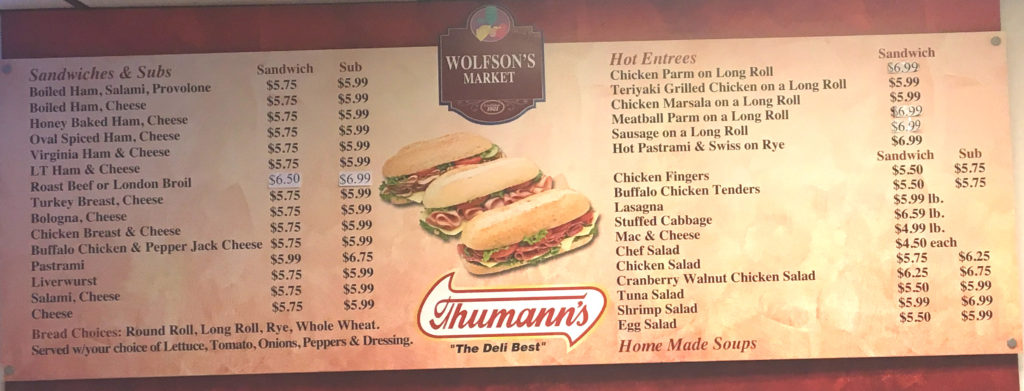 Wolfsons Sub Menu